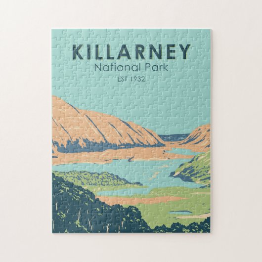 Killarney National Park Irland Reisen Vintag Puzzle (Vertikal)