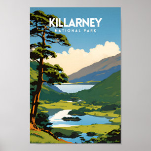 Killarney National Park Traditionelles Reiseplakat Poster