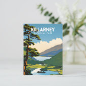 Killarney National Park Traditionelles Reiseplakat Postkarte (Stehend Vorderseite)