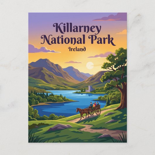 Killarney-Nationalpark Irland Postkarte (Vorderseite)