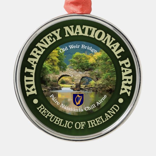 Killarney Nationalpark Ornament Aus Metall (Vorne)