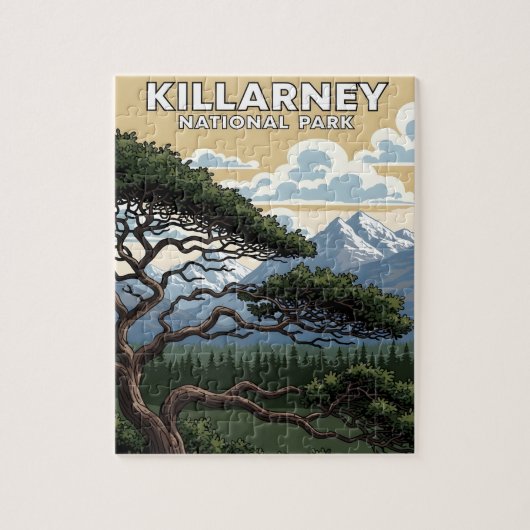 Killarney-Nationalpark Vintage-Reise Puzzle (Vertikal)