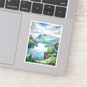 Killarney Nationalpark Wasserfarbenmalerei Aufkleber