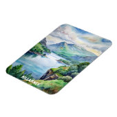 Killarney Nationalpark Wasserfarbenmalerei Magnet (Linke Seite)