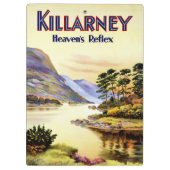 Killarney ~ Reflexion des Himmels Klemmbrett (Rückseite)