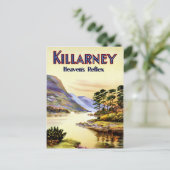 Killarney ~ Reflexion des Himmels Postkarte (Stehend Vorderseite)