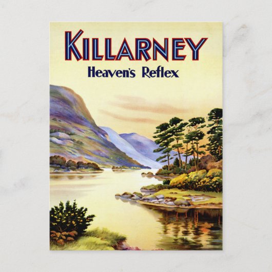 Killarney ~ Reflexion des Himmels Postkarte (Vorderseite)