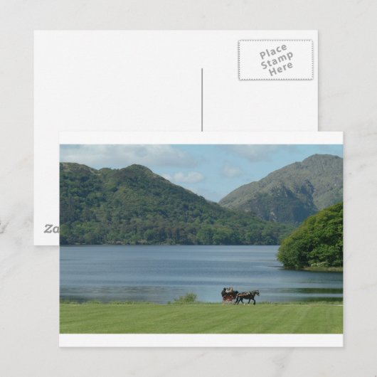 Killarney Seen und Jarvey Postkarte (Vorne/Hinten)