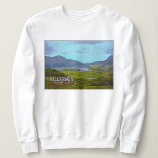 KILLARNEY WATERCOLOR - KILLARNEY SEE IRLAND SWEATSHIRT (Design vorne)