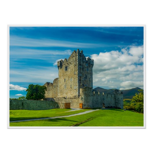Killarneys alte Festung: Ross Castle Poster (Vorderseite)