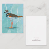 Killdeer Bird Blank Notecard Mitteilungskarte (Vorne/Hinten)