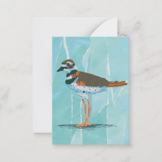 Killdeer Bird Blank Notecard Mitteilungskarte