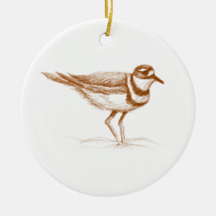 Killdeer Keramikornament