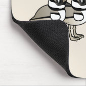 Killdeer u. drei Küken Mousepad (Ecke)
