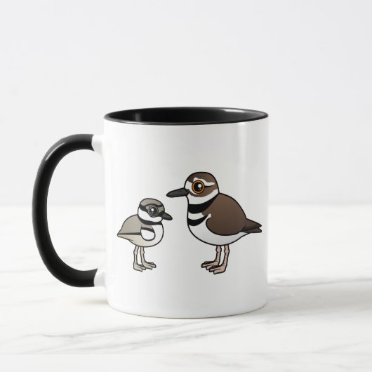 Killdeer u. Küken Tasse (Links)