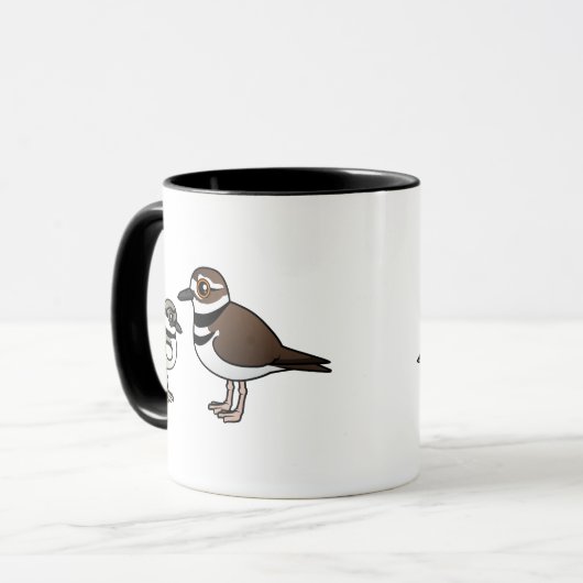 Killdeer u. Küken Tasse (Vorderseite Links)