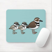 Killdeer u. zwei Küken Mousepad (Mit Mouse)