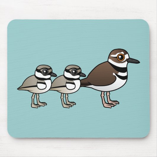 Killdeer u. zwei Küken Mousepad (Vorne)