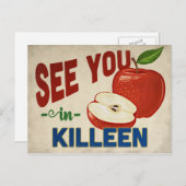 Killeen Texas Apple - Vintage Travel Postkarte (Vorne/Hinten)