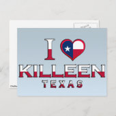 Killeen, Texas Postkarte (Vorne/Hinten)