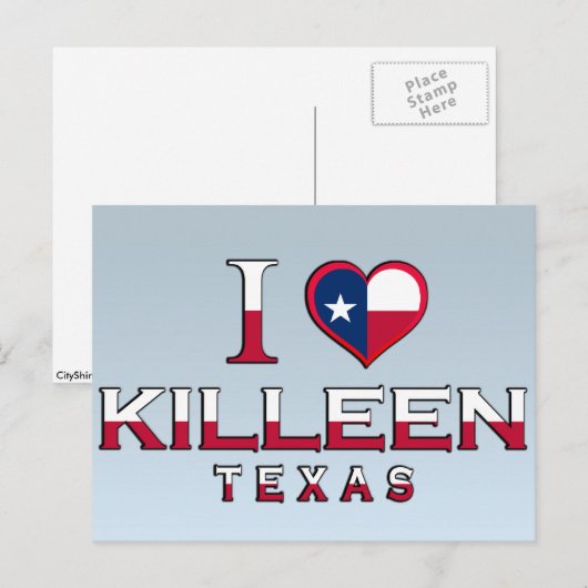 Killeen, Texas Postkarte (Vorne/Hinten)