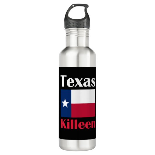Killeen TX Edelstahlflasche (Vorderseite)