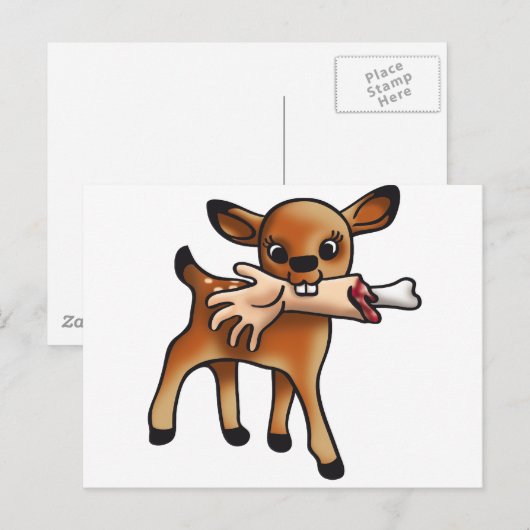 Killer Bambi Postkarte (Vorne/Hinten)