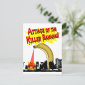 Killer Bananen! Postkarte (Stehend Vorderseite)