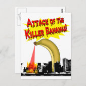 Killer Bananen! Postkarte (Vorne/Hinten)