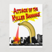 Killer Bananen! Postkarte (Vorderseite)
