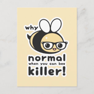 Killer Bee Postkarte