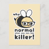 Killer Bee Postkarte (Vorderseite)