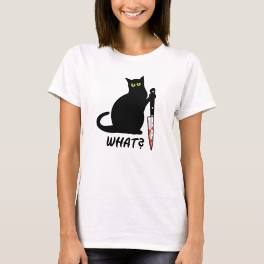 Killer Cat Was? T-Shirt (Vorderseite)