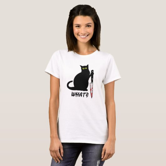 Killer Cat Was? T-Shirt (Vorne ganz)