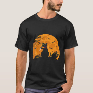 Killer Cat with Knife Funny Murderween Co T-Shirt