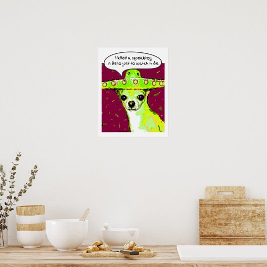 Killer Chihuahua Poster (Küche)