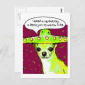 Killer Chihuahua Postkarte (Vorne/Hinten)