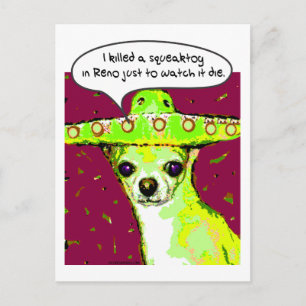 Killer Chihuahua Postkarte