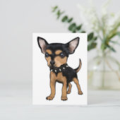 Killer Chihuahua Postkarte (Stehend Vorderseite)
