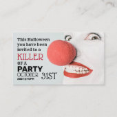 Killer Clown, Halloween-Party Ticket Einladung (Vorderseite)