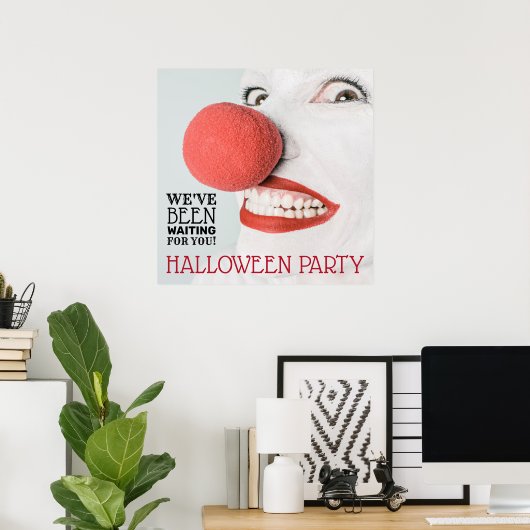 Killer Clown, Halloween Willkommen Poster (Heimbüro)