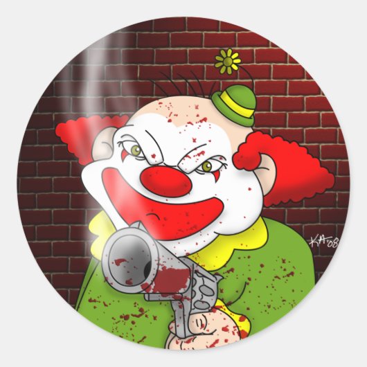 Killer Clown Stickers (Vorderseite)