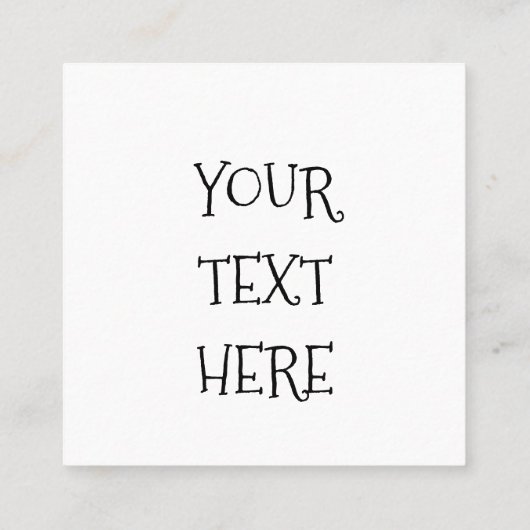 Killer Cupcake Telefonnummerkarte (Rückseite)