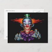 Killer Evil Clown Postkarte (Vorne/Hinten)
