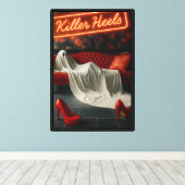 Killer-Heels Leinwanddruck (Insitu (Holzboden))