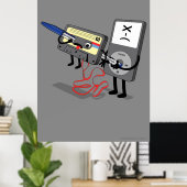 Killer Ipod Clipart (Retro Diskette Cassette) Poster (Heimbüro)