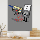 Killer Ipod Clipart (Retro Diskette Cassette) Poster (Küche)