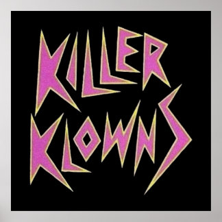KILLER KLOWNS aus dem Weltraumlogo Poster