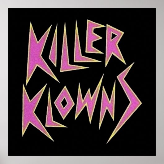 KILLER KLOWNS aus dem Weltraumlogo Poster (Vorne)