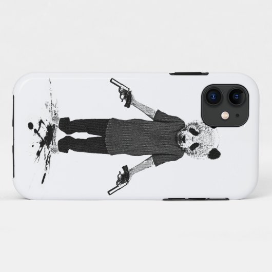 Killer Panda Case-Mate iPhone Hülle (Rückseite (Horizontal))